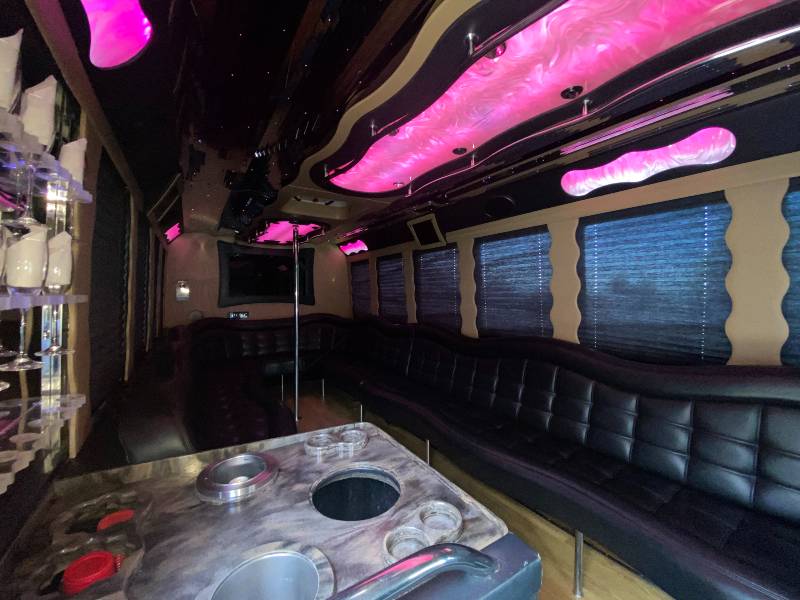 E-450 Party Bus Interior