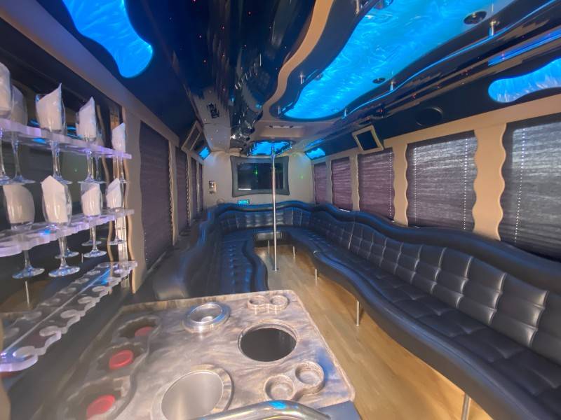 E-450 Party Bus Interior 3