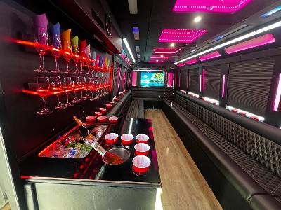 Ford F550 Party Bus Interior