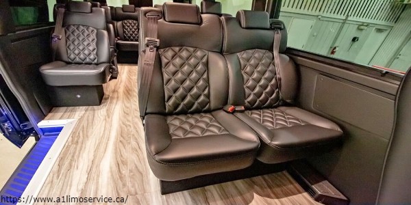 Black Interior of Sprinter Van